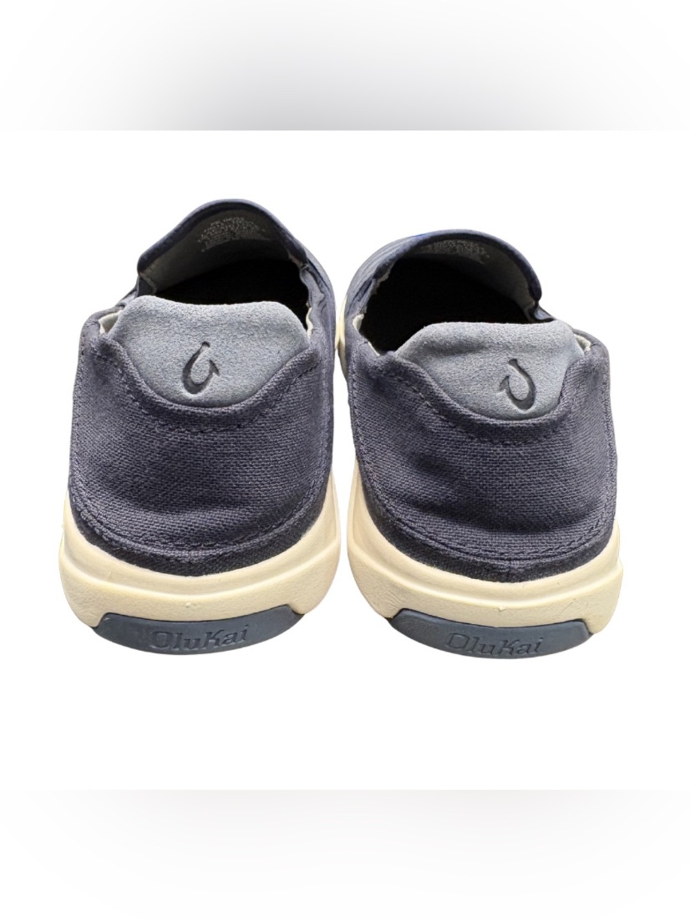 OluKai Blue Striped Slip-On Sneakers - Picture 5 of 8